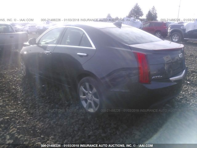 1G6AH5RX7F0102207 - 2015 CADILLAC ATS LUXURY GRAY photo 3