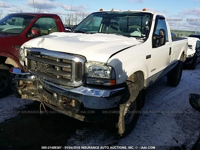 1FTSF31P23EC70004 - 2003 FORD F350 SRW SUPER DUTY WHITE photo 2