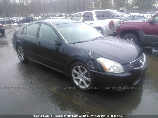 1N4BA41E38C806230 - 2008 NISSAN MAXIMA SE/SL BLACK photo 1