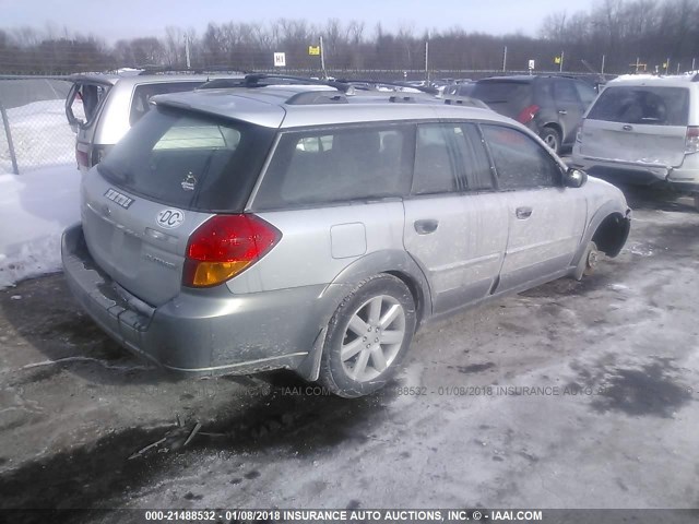 4S4BP61C977343208 - 2007 SUBARU LEGACY OUTBACK 2.5I GRAY photo 4