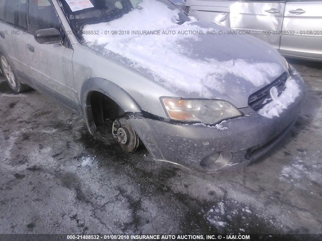 4S4BP61C977343208 - 2007 SUBARU LEGACY OUTBACK 2.5I GRAY photo 6