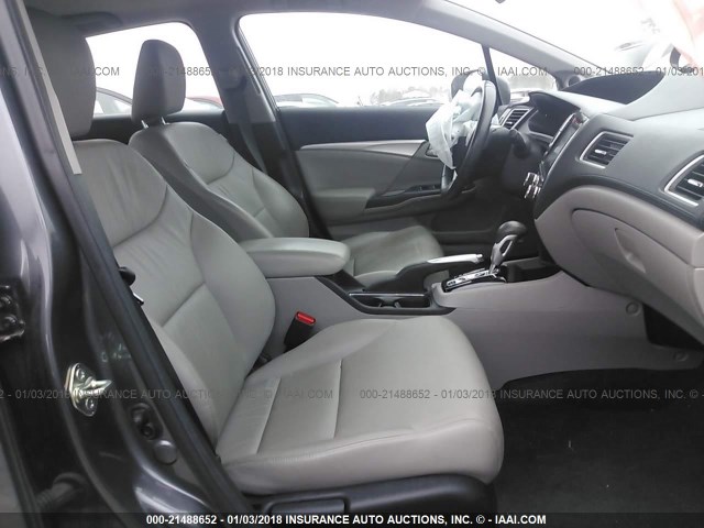 2HGFB2F97EH502594 - 2014 HONDA CIVIC EXL 灰色 照片 5