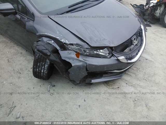 2HGFB2F97EH502594 - 2014 HONDA CIVIC EXL 灰色 照片 6