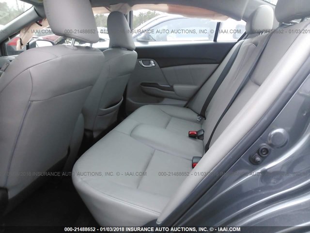 2HGFB2F97EH502594 - 2014 HONDA CIVIC EXL 灰色 照片 8