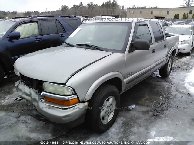 1GCDT13X53K169382 - 2003 CHEVROLET S TRUCK S10 BEIGE photo 2