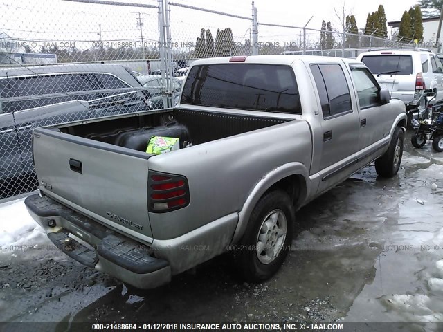 1GCDT13X53K169382 - 2003 CHEVROLET S TRUCK S10 BEIGE photo 4