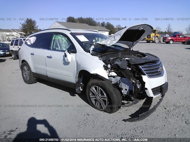 1GNKRHKD9HJ277806 - 2017 CHEVROLET TRAVERSE LT WHITE photo 1