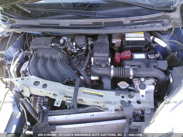 3N1CE2CP1FL448751 - 2015 NISSAN VERSA NOTE S/S PLUS/SV/SL/SR BLUE photo 10