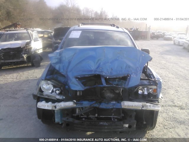 KNDJD733955420342 - 2005 KIA SORENTO EX/LX BLUE photo 6