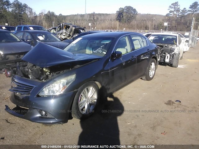 JN1CV6AP8BM505392 - 2011 INFINITI G37 SPORT GRAY photo 2