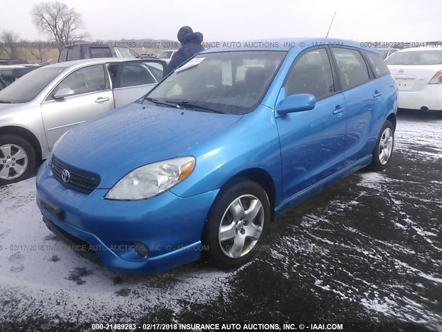 2T1KR32E58C707976 - 2008 TOYOTA COROLLA MATRIX XR BLUE photo 2