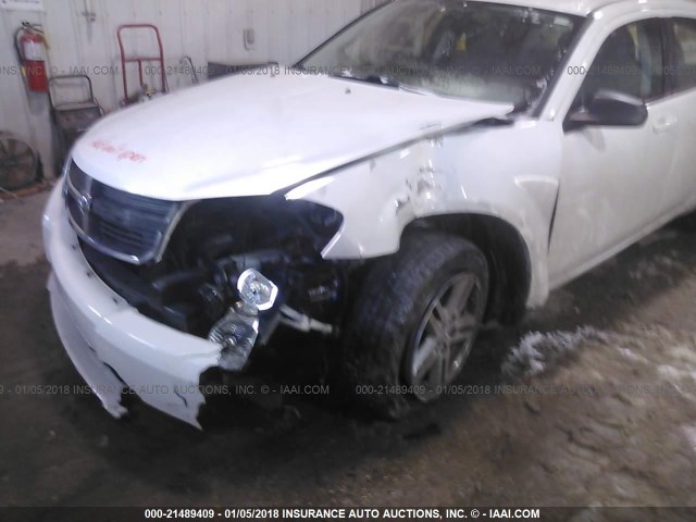 1B3LC56K68N217448 - 2008 DODGE AVENGER SXT WHITE photo 6