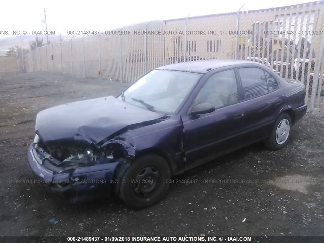 1Y1SK5268SZ038037 - 1995 GEO PRIZM LSI PURPLE photo 2