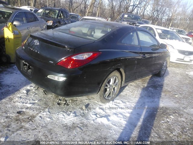 4T1CE30P68U762665 - 2008 TOYOTA CAMRY SOLARA SE/SLE/SPORT BLACK photo 4