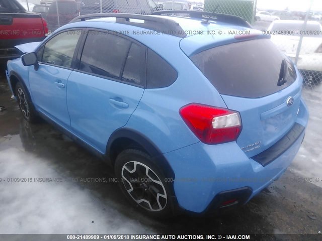 JF2GPABC0H8210880 - 2017 SUBARU CROSSTREK PREMIUM ლურჯი ფოტო 3