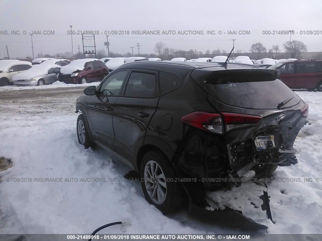 KM8J33A43HU345974 - 2017 HYUNDAI TUCSON LIMITED/SPORT AND ECO/SE BLACK photo 3
