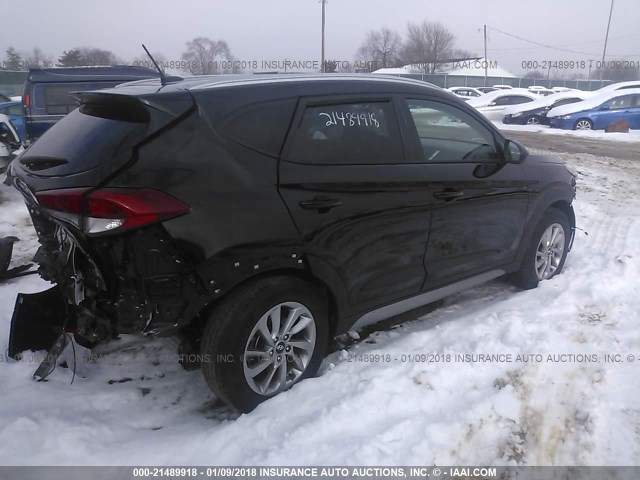 KM8J33A43HU345974 - 2017 HYUNDAI TUCSON LIMITED/SPORT AND ECO/SE BLACK photo 4