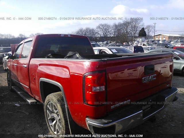 3GTU2VEC4EG381009 - 2014 GMC SIERRA K1500 SLT RED photo 3