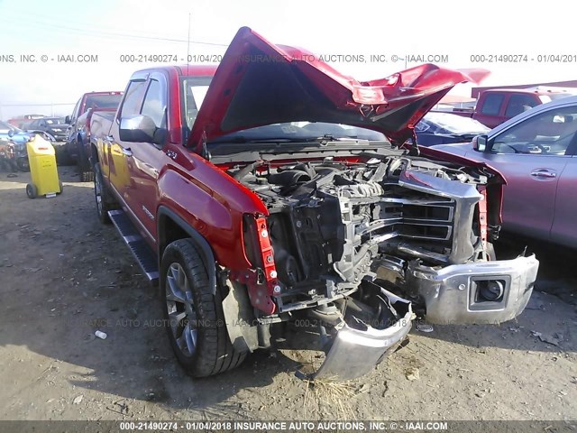 3GTU2VEC4EG381009 - 2014 GMC SIERRA K1500 SLT RED photo 6