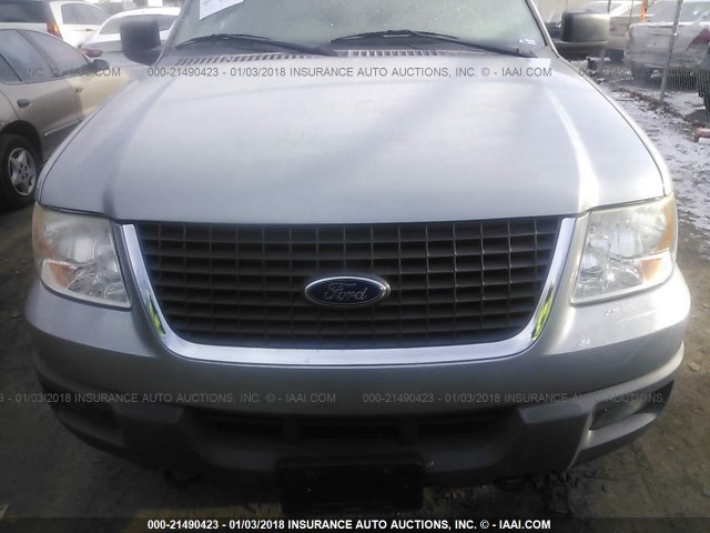 1FMPU16516LA72632 - 2006 FORD EXPEDITION XLT SILVER photo 6