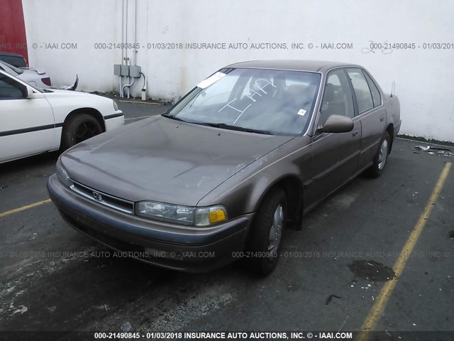 JHMCB7655MC044355 - 1991 HONDA ACCORD LX/EX GOLD photo 2