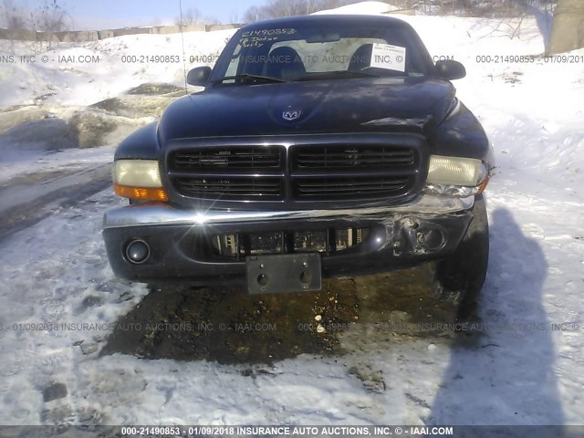 1B7GG22X6WS521155 - 1998 DODGE DAKOTA BLUE photo 6