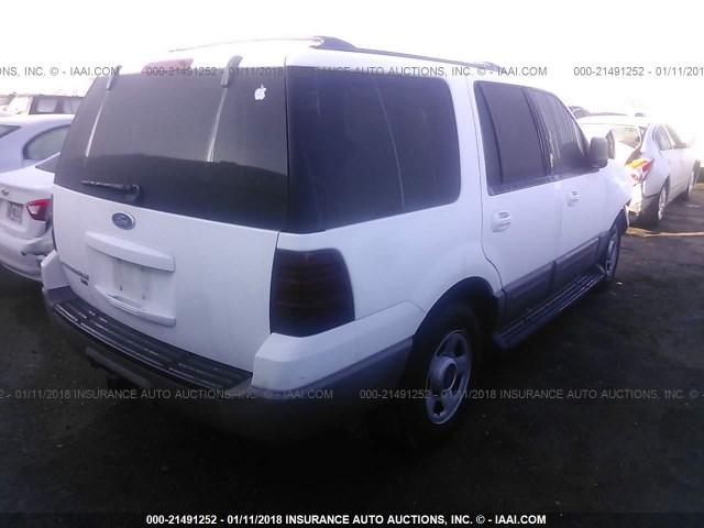 1FMPU16L63LB08907 - 2003 FORD EXPEDITION XLT WHITE photo 4