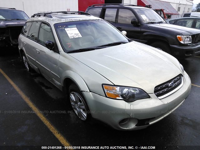 4S4BP62C657392474 - 2005 SUBARU LEGACY OUTBACK 2.5I LIMITED Champagne photo 1