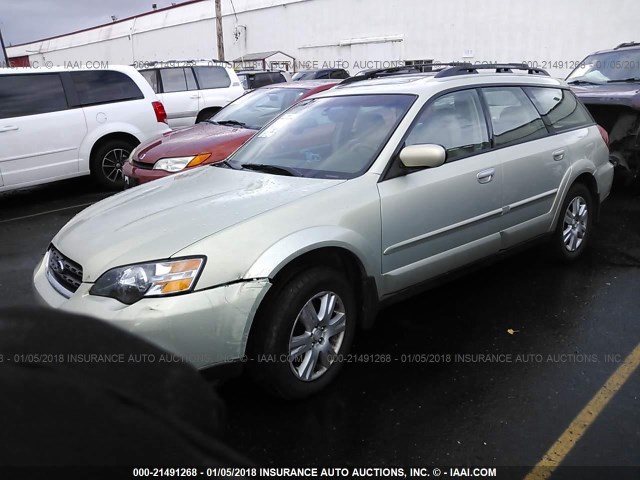 4S4BP62C657392474 - 2005 SUBARU LEGACY OUTBACK 2.5I LIMITED Champagne photo 2