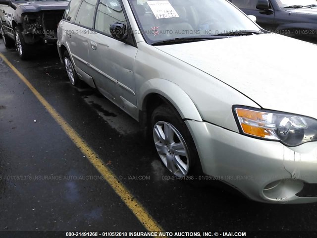 4S4BP62C657392474 - 2005 SUBARU LEGACY OUTBACK 2.5I LIMITED Champagne photo 6