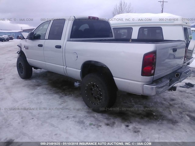 3D7KS28A68G193425 - 2008 DODGE RAM 2500 ST/SLT SILVER photo 3