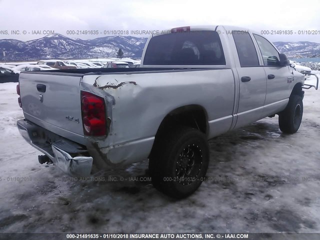 3D7KS28A68G193425 - 2008 DODGE RAM 2500 ST/SLT SILVER photo 4