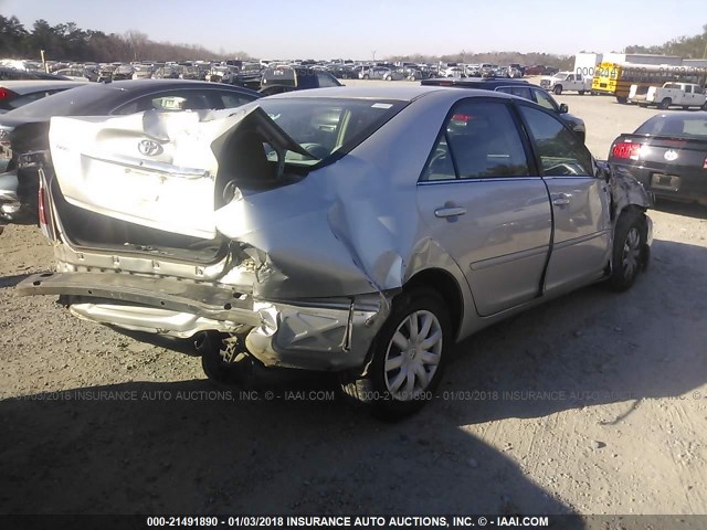 4T1BE32K85U563562 - 2005 TOYOTA CAMRY LE/XLE/SE SILVER photo 4