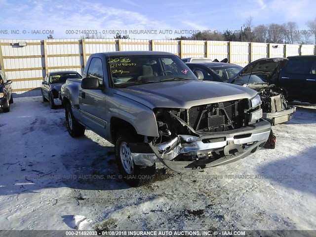 1GCEK14T03Z181319 - 2003 CHEVROLET SILVERADO K1500 GRAY photo 1