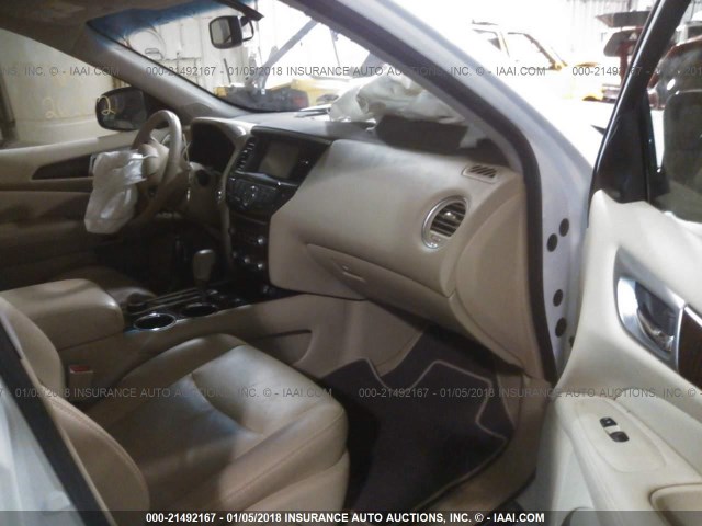 5N1AR2MM7FC708459 - 2015 NISSAN PATHFINDER S/SV/SL/PLATINUM 白色 照片 5