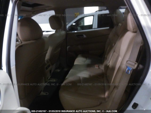 5N1AR2MM7FC708459 - 2015 NISSAN PATHFINDER S/SV/SL/PLATINUM 白色 照片 8