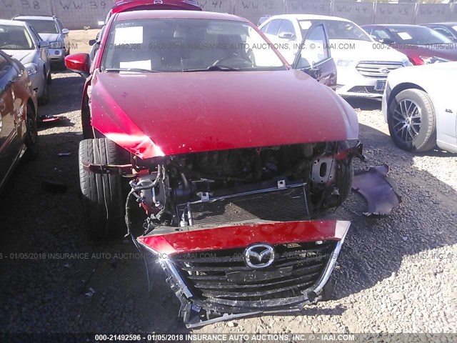 JM1BM1W37E1106953 - 2014 MAZDA 3 GRAND TOURING RED photo 6