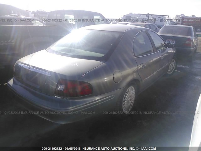 1MEFM50U91G613188 - 2001 MERCURY SABLE GS GRAY photo 4