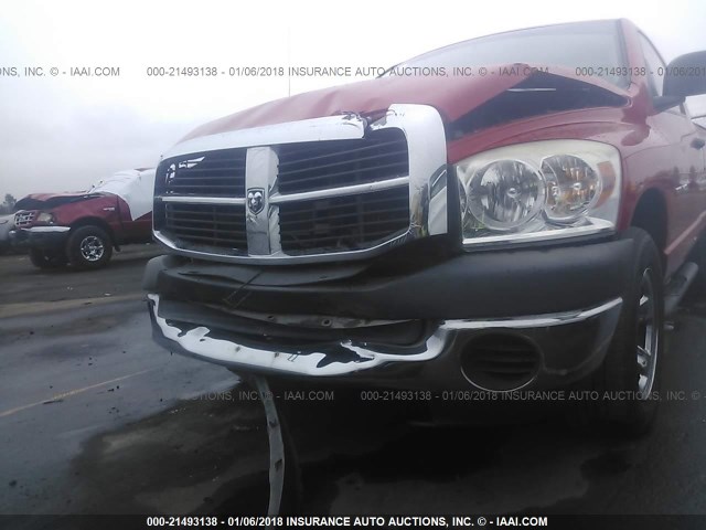 1D7HA16K77J607022 - 2007 DODGE RAM 1500 ST RED photo 6