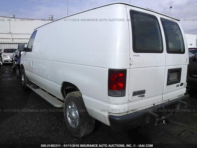 1FTNE2EW4CDA24282 - 2012 FORD ECONOLINE E250 VAN WHITE photo 3