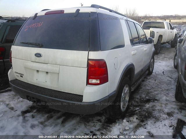 1FMZU73K13ZA92815 - 2003 FORD EXPLORER XLT/XLT SPORT/NBX WHITE photo 4