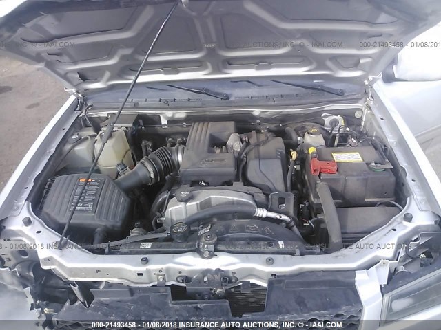 1GCHTCFE2C8163415 - 2012 CHEVROLET COLORADO LT SILVER photo 10