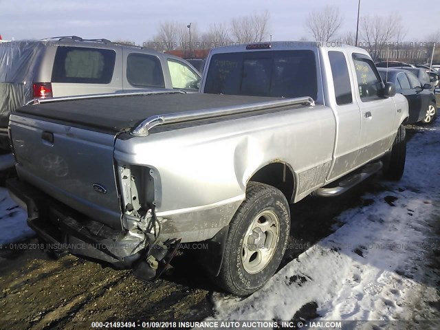 1FTZR45E94PA79352 - 2004 FORD RANGER SUPER CAB SILVER photo 4