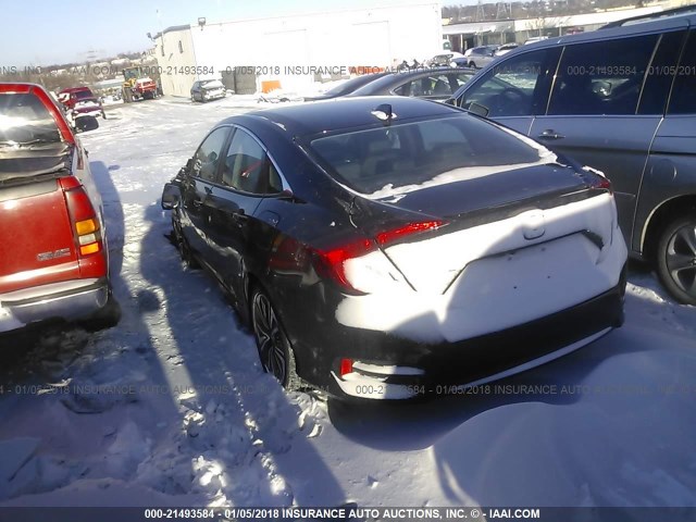 2HGFC1F70GH660039 - 2016 HONDA CIVIC EXL BLACK photo 3