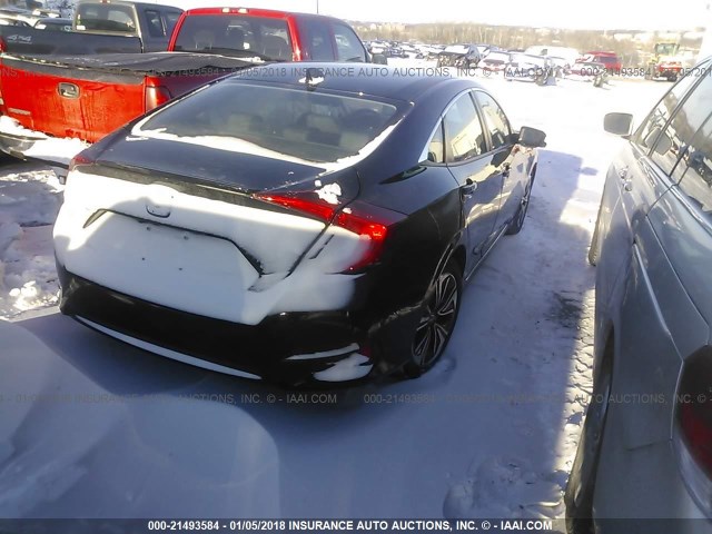 2HGFC1F70GH660039 - 2016 HONDA CIVIC EXL BLACK photo 4