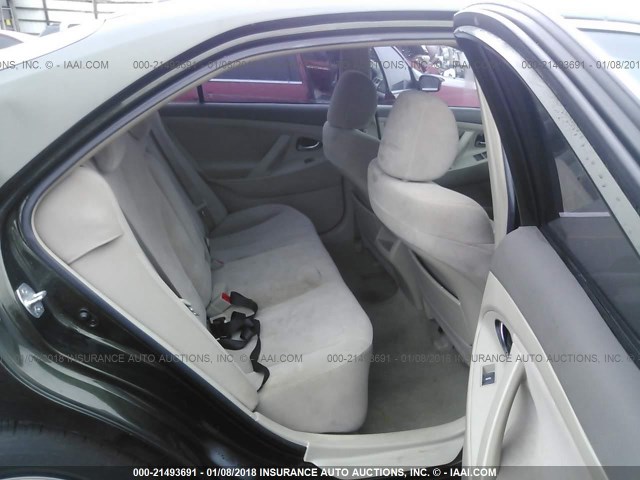 4T1BF3EKXBU643384 - 2011 TOYOTA CAMRY SE/LE/XLE GREEN photo 8