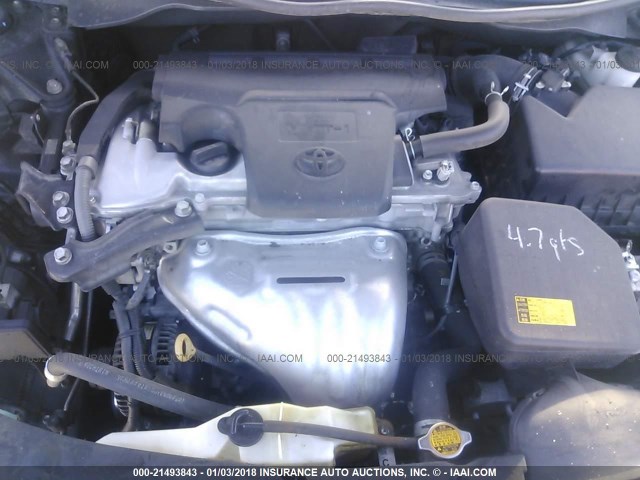 4T1BF1FK8CU180603 - 2012 TOYOTA CAMRY SE/LE/XLE შავი ფოტო 10