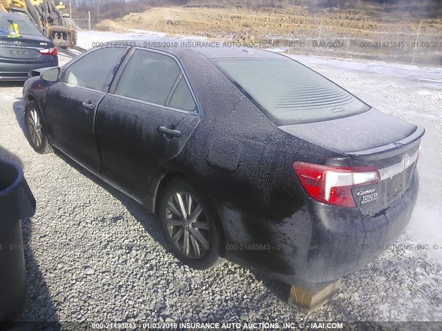 4T1BF1FK8CU180603 - 2012 TOYOTA CAMRY SE/LE/XLE შავი ფოტო 3