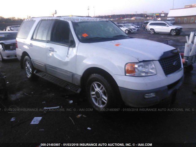 1FMPU16L63LB28543 - 2003 FORD EXPEDITION XLT WHITE photo 1