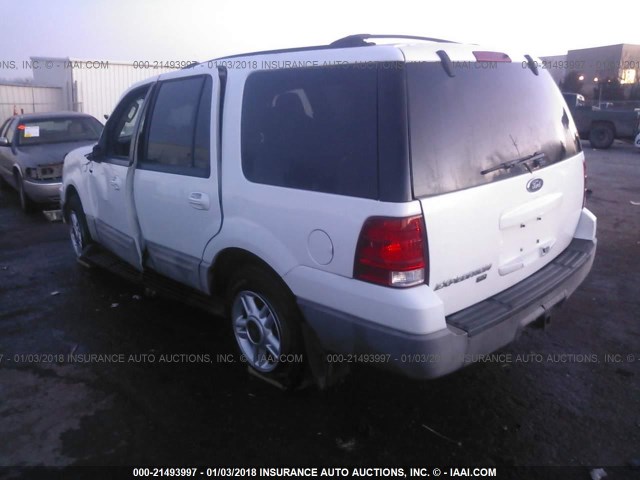 1FMPU16L63LB28543 - 2003 FORD EXPEDITION XLT WHITE photo 3